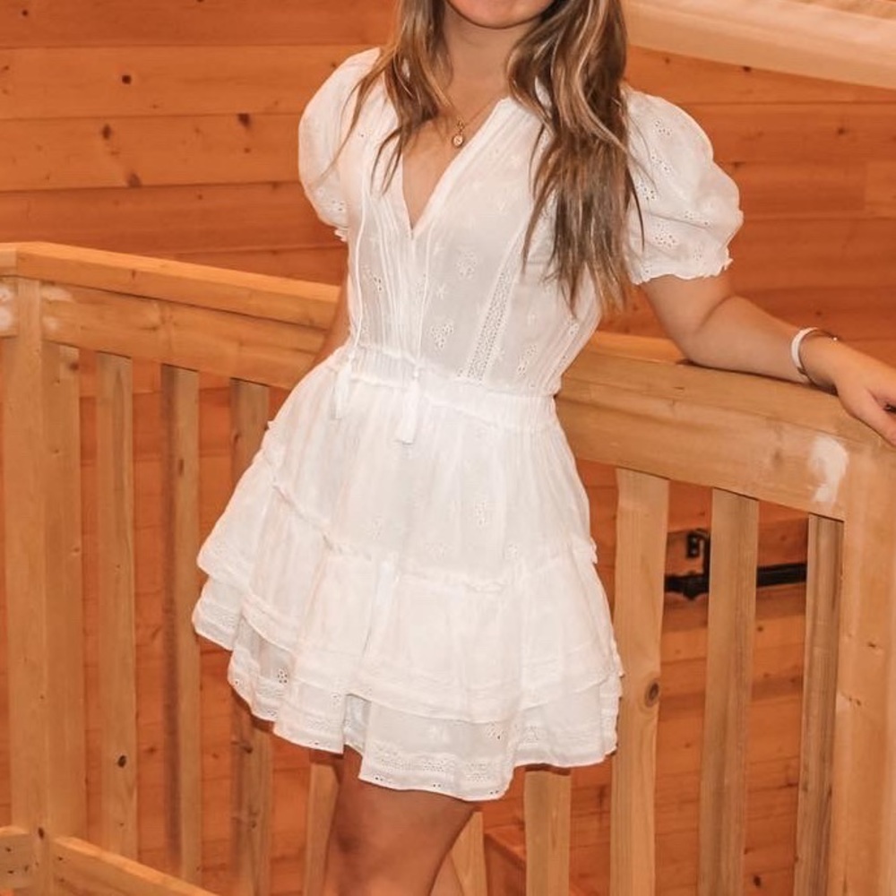 White mini dress